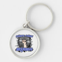 Stomach Cancer Strength Courage Men Key Chains