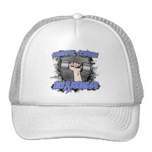 Stomach Cancer Strength Courage Men Mesh Hat