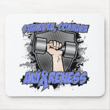 Stomach Cancer Strength Courage Men Mouse Pad