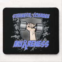 Stomach Cancer Strength Courage Men Mousepad