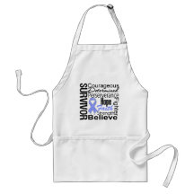 Stomach Cancer Survivor Collage Apron
