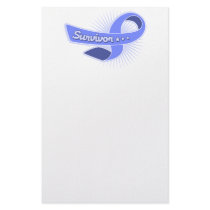 Stomach Cancer Survivor Ribbon Custom Stationery