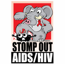 Stomp Out AIDS/HIV Photo Sculpture