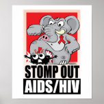 Stomp Out AIDS/HIV posters
