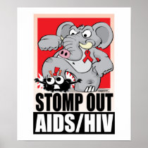 Stomp Out AIDS/HIV Posters