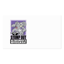 Stomp Out Alzheimer's Disease Business Card Template
