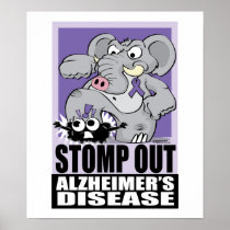 Stomp Out Alzheimer's Disease Print