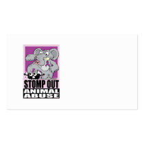 Stomp Out Animal Abuse Business Card