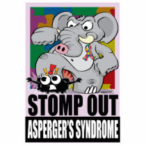 Stomp Out Asperger's Syndrome Acrylic Cut Out