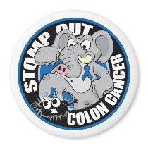 Stomp Out Colon Cancer magnets