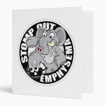 Stomp Out Emphysema 3 Ring Binders