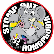 Stomp Out Homophobia Acrylic Cut Out