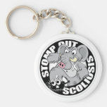 Stomp Out Scoliosis Keychain