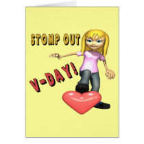 Stomp Out Valentines Day cards