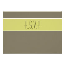 Stone avocado green wedding rsvp response invitations