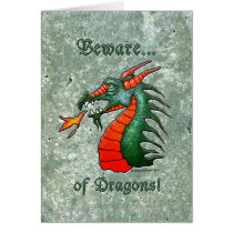 Stone Beware of Dragons card