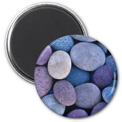 Stone blue rocks magnets