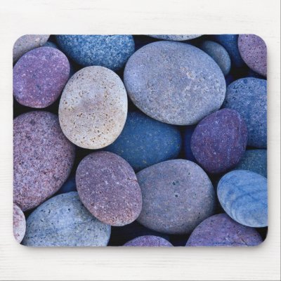 Stone blue rocks mouse pads