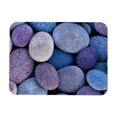 Stone blue rocks vinyl magnets