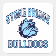 Stone Bridge Bulldogs Square Stickers