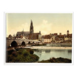 Stone Bridge (i.e. Steinerne Brucke) and cathedral Postcard