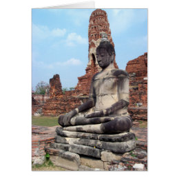 Stone Buddha card