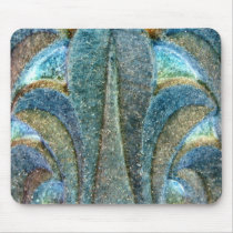 Stone Carving Blue Mouse Pads
