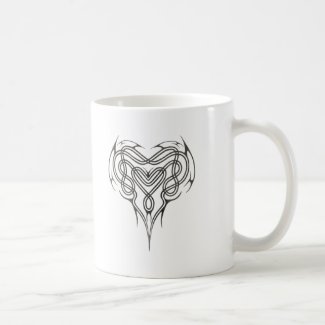 Stone Celtic Heart Knot mug