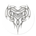 Stone Celtic Heart Knot stickers by packratgraphics Stone Celtic Heart Knot stickers