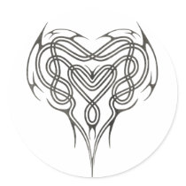 Stone Celtic Heart Knot stickers