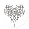 Stone Celtic Heart Knot stickers by packratgraphics Stone Celtic Heart Knot stickers