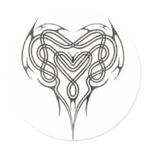Stone Celtic Heart Knot stickers