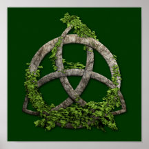 Stone Celtic Trinity Knot Poster