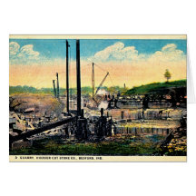 Stone Company de Bedford, Indiana Hoosier Cut Tarjeta