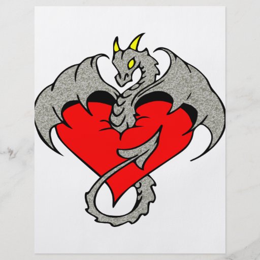 Stone Dragon & Heart Full Color Flyer
