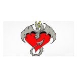 Stone Dragon &amp; Heart Photo Card