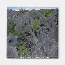 Stone forest, Kunming, Yunnan Province, China Magnets