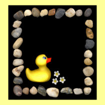 stone frame duck posters