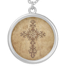 Stone Gothic Cross Custom Necklace