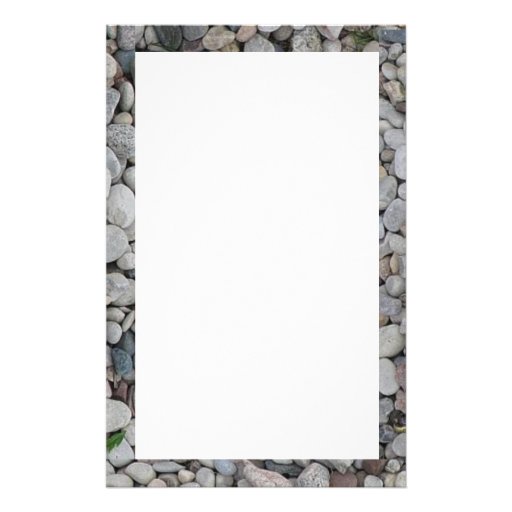Stone gravel Border Stationary Stationery Design Zazzle