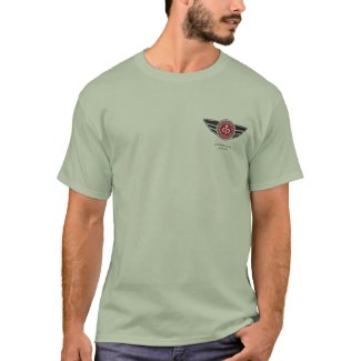Stone Green T-shirt w/red MCR logo and motto shirt