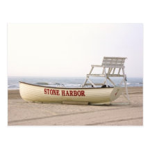 Stone Harbor Boat Postcard