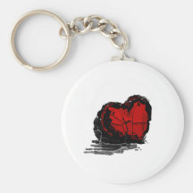 Stone Heart Keychains