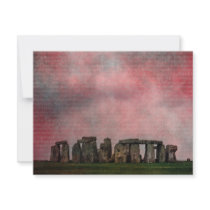 Stone Henge Textural Custom Invites