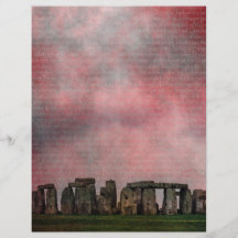 Stone Henge Textural Personalized Flyer