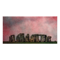Stone Henge Textural Picture Card