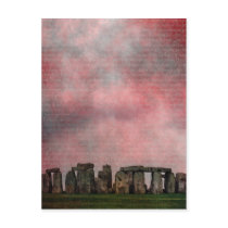 Stone Henge Textural Postcard