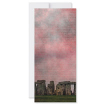 Stone Henge Textural Personalized Rack Card