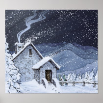 Stone Hut Print
