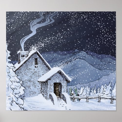 Stone Hut print